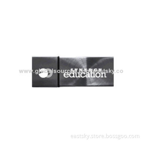 Promotional Metal Flash Drive with Shiny, Anti-scratch, Anti-fingerprint Pattern, 64MB to 32GB